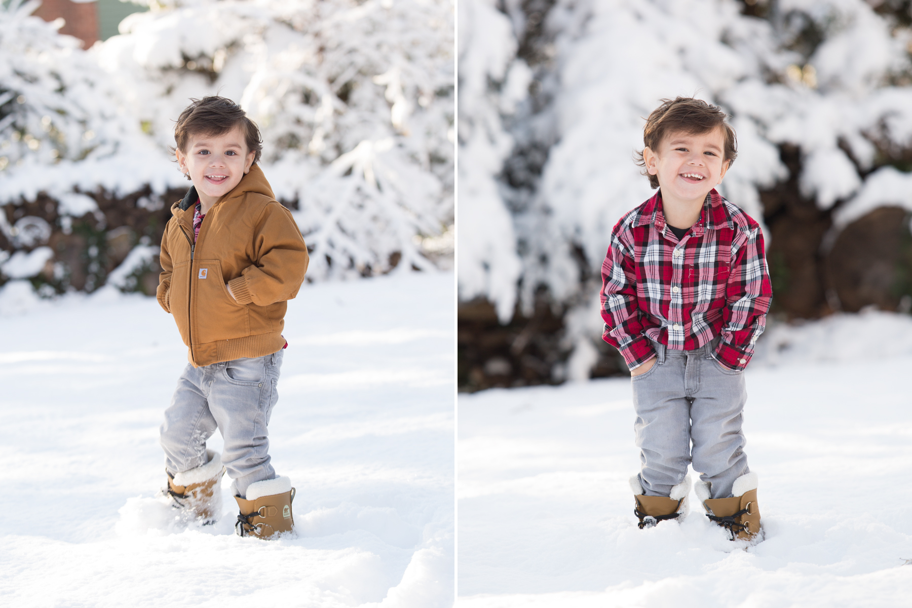 Family photographer winter snow northport ny